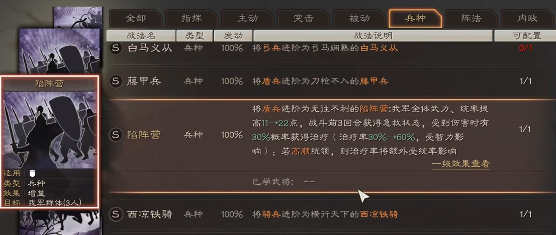 三国志战略版高顺解锁什么兵书