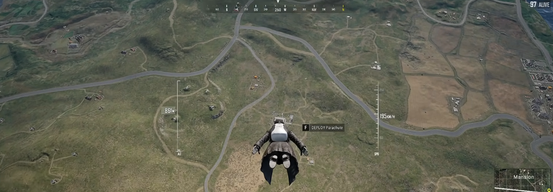 绝地求生如何跳伞