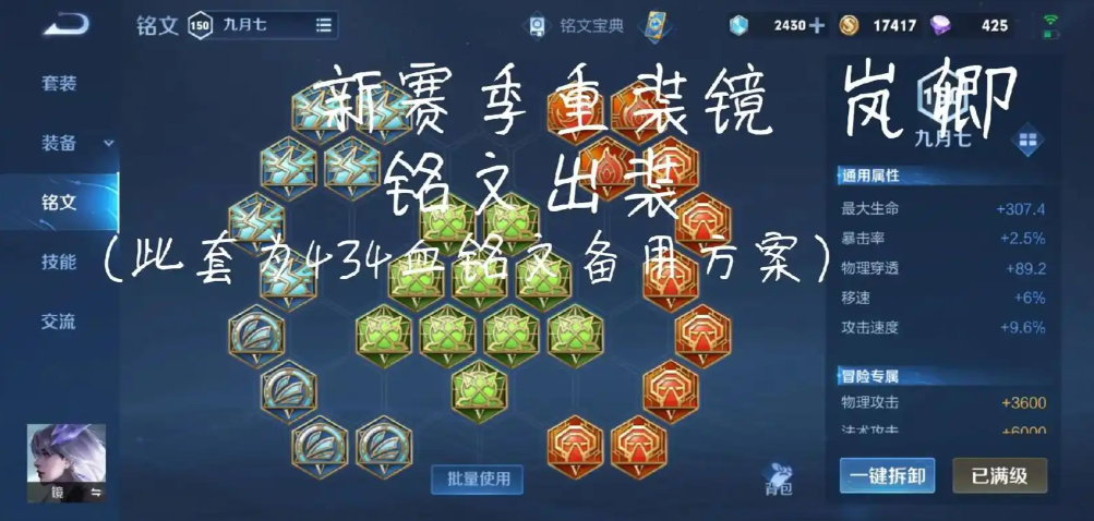 王者荣耀镜最强出装是什么