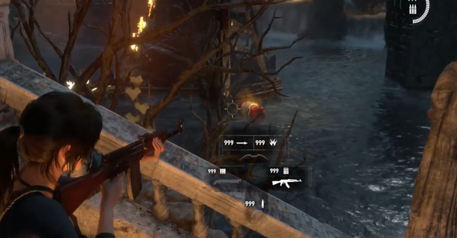 古墓丽影10怎么炸雕像的