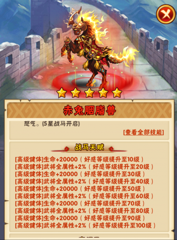 少年三国志吕布装备什么战马