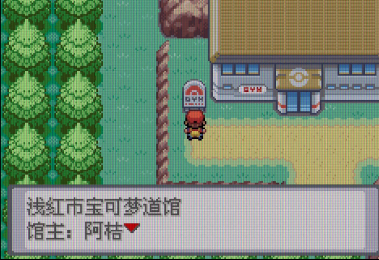 口袋妖怪火红浅红市的道馆怎么过