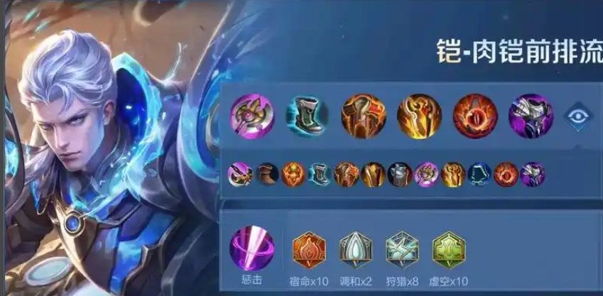 王者荣耀铠纯肉怎么出装