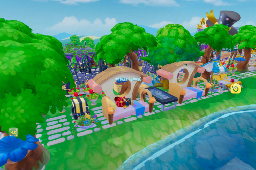 摩尔庄园怎么在水边放东西