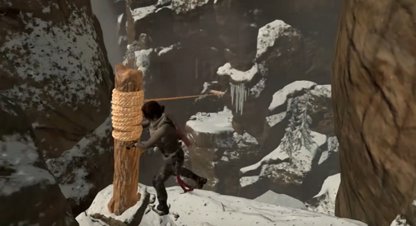 古墓丽影崛起风之声怎么过