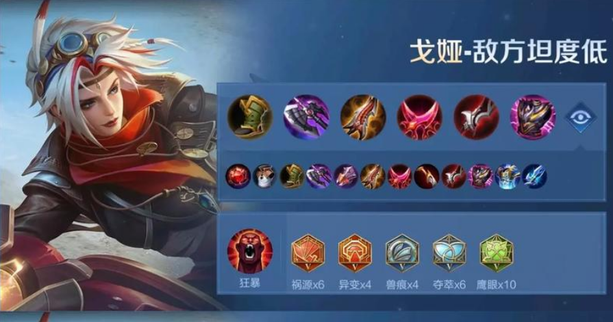 王者荣耀戈娅出装铭文怎么出