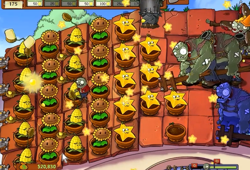 植物大战僵尸95版5-8怎么过