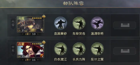 率土之滨吕蒙马超怎么组