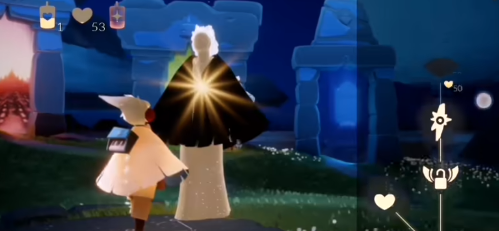 光遇怎么与先祖互换斗篷