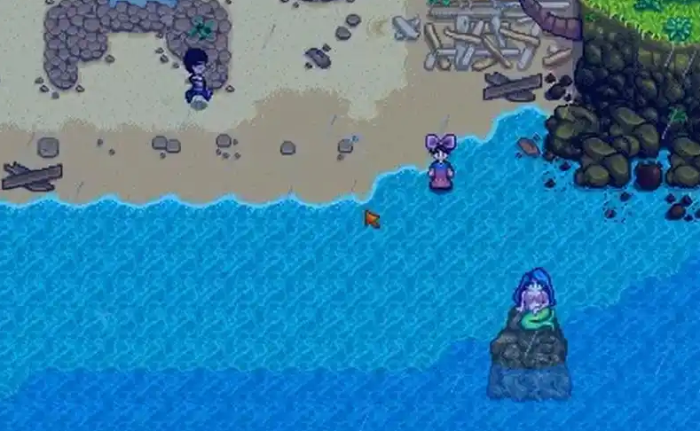 星露谷物语姜岛美人鱼怎么敲