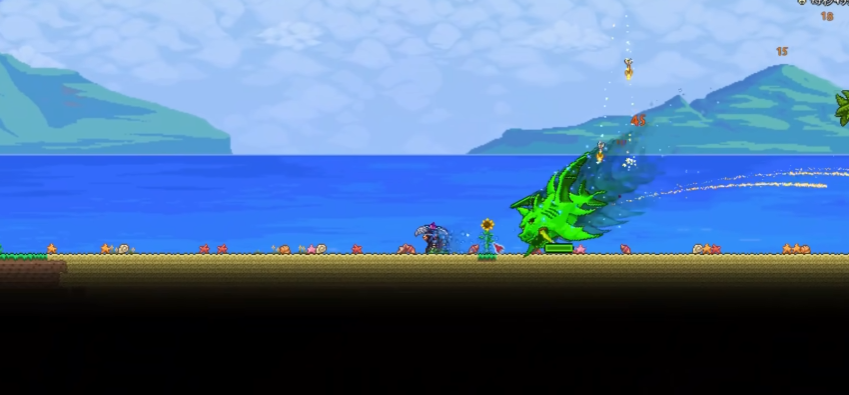 泰拉瑞亚新手怎么过猪砂公爵