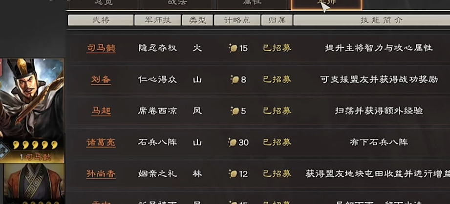 三国志战略版怎么给军师任命