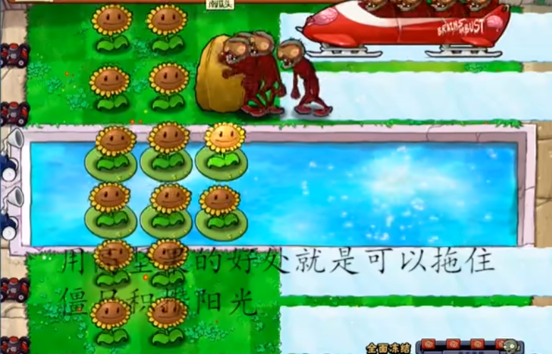 植物大战僵尸的全面冻结怎么过关