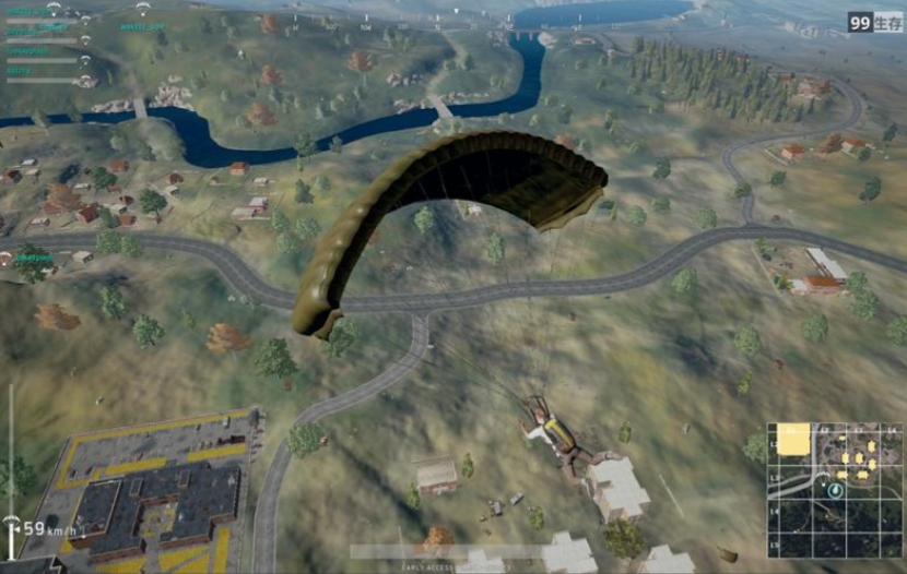 绝地求生如何跳伞滑行距离远