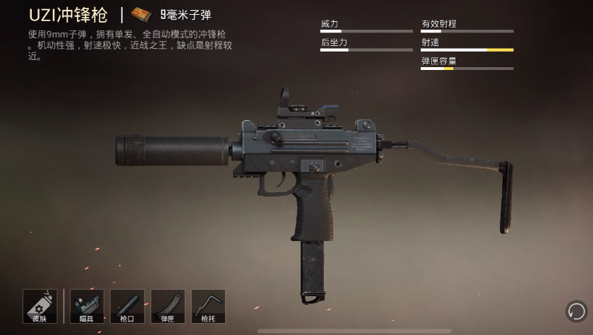 绝地求生冲锋枪有什么推荐