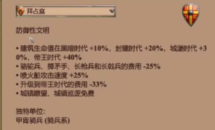 帝国时代2防守最强的国家是哪个
