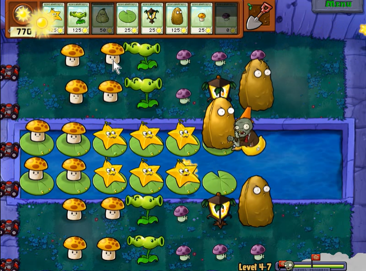 植物大战僵尸4-7怎么过